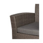 4 Piece Outdoor Wicker Rattan Conversation Sofa set with Coffee table