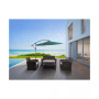 4 Piece Outdoor Wicker Rattan Conversation Sofa set with Coffee table