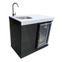 Outdoor Kitchen Sink and Fridge