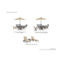 Set of 6 Park Gate Cast Aluminum Outdoor Dining Chairs, Created for Macy's