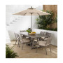 Wayland Outdoor Aluminum 7-Pc. Dining Set (84" x 42" Rectangle Dining Table & 6 Dining Chairs), Created for Macy's