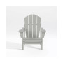 All-Weather Contoured Outdoor Poly Folding Adirondack Chair