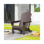All-Weather Contoured Outdoor Poly Folding Adirondack Chair