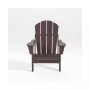 All-Weather Contoured Outdoor Poly Folding Adirondack Chair