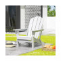 All-Weather Contoured Outdoor Poly Folding Adirondack Chair