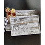 Birch Wood Finished Trays Set, 2 Piece