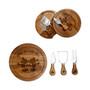 Mickey & Minnie Mouse - 'Acacia Brie' Cheese Board & Tools Set