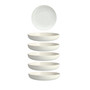 Melamine Camp White Coupe Round Plate 7" Set/6