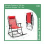 Patio Camping Rocking Chair Folding Rocker Footrest Lightweight