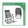 Patio Camping Rocking Chair Folding Rocker Footrest Lightweight