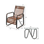 3PCS Patio Rattan Furniture Set Conversational Sofa Coffee Table Garden