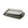 Nonstick Bakeware 3-Pc. Cookie Pan Set, Silver