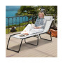 Folding Beach Lounge Chair Heightening Design Patio Lounger
