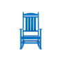 3 Piece Outdoor Porch Rocking Chairs with Round Side Table Set