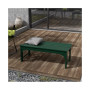 Backless All-Weather Outdoor Bench for Patio Garden