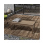Backless All-Weather Outdoor Bench for Patio Garden