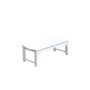 Backless All-Weather Outdoor Bench for Patio Garden