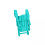 12 Piece Set Outdoor Folding Adirondack Chairs with Ottoman Side Table