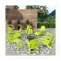 12 Piece Set Outdoor Folding Adirondack Chairs with Ottoman Side Table