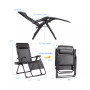 Zero Gravity Chair Oversize Lounge Chair Patio Heavy Duty Folding Recliner