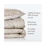 Textured Print 2 Piece Comforter Set - Twin, Beige
