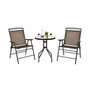 3 PCS Bistro Conversation Patio Pub Dining Set