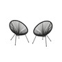 Anson Outdoor Hammock Weave Chair Set, 2 Piece