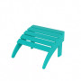 All-Weather Outdoor Patio Poly Adirondack Ottoman Footrest