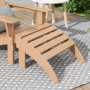 All-Weather Outdoor Patio Poly Adirondack Ottoman Footrest