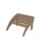 All-Weather Outdoor Patio Poly Adirondack Ottoman Footrest