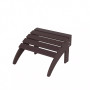 All-Weather Outdoor Patio Poly Adirondack Ottoman Footrest
