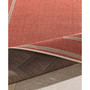 Alfresco ALF-9631 Rust 8'9" Square Area Rug, Indoor/Outdoor