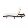 Patio Rattan Folding Lounge Chair Chaise Adjustable