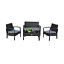 4PCS Patio Rattan Furniture Set Garden Deck
