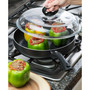 Aluminum 11" Evolve Chicken Fryer with High Dome Glass Lid and Helper Handle