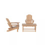 3-Piece Outdoor Paio Adirondack Conversation Set