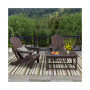3-Piece Outdoor Paio Adirondack Conversation Set