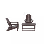 3-Piece Outdoor Paio Adirondack Conversation Set