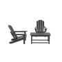 3-Piece Outdoor Paio Adirondack Conversation Set