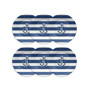 Melamine Nautical Anchor 6-Piece Dinner Plate Set, 10.5"