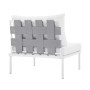 Harmony Armless Outdoor Patio Aluminum Chair