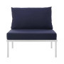 Harmony Armless Outdoor Patio Aluminum Chair