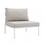 Harmony Armless Outdoor Patio Aluminum Chair