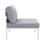 Harmony Armless Outdoor Patio Aluminum Chair