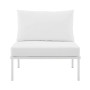 Harmony Armless Outdoor Patio Aluminum Chair