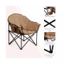 Folding Camping Moon Padded Chair with Carry Bag