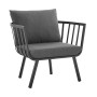 Riverside Outdoor Patio Aluminum Armchair