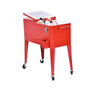 Outdoor Patio 80 Quart Cooler Cart Ice Beer Beverage Chest