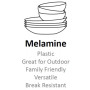 Melamine 12" Salad Bowl