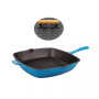 Neo 2-Pc. Cast Iron Set: 11" Grill Pan and with Slotted Steak Press